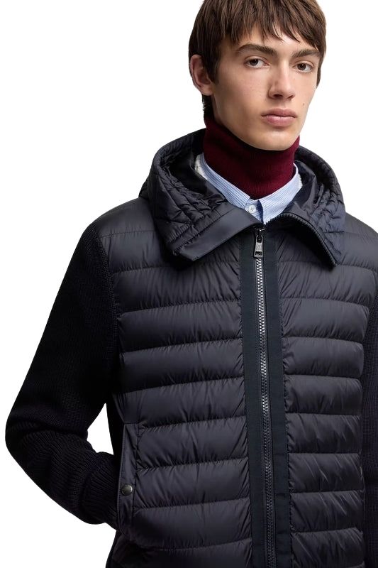 Quilted Zip-Up Cardigan