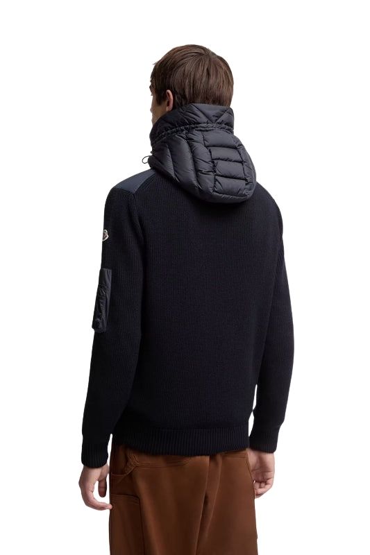 Quilted Zip-Up Cardigan