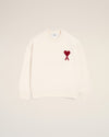 “Ami de Cœur” Wool Sweater – White
