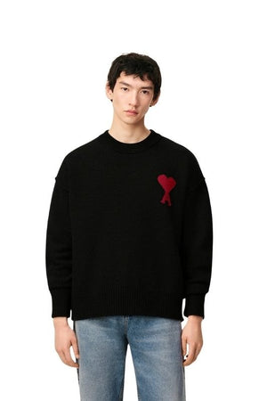 “Ami de Cœur” Wool Sweater – Black - Camden Drip