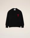 “Ami de Cœur” Wool Sweater – Black